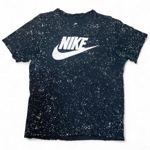 Nike Men's Gray Speckled Athletic Short Sleeve Shirt